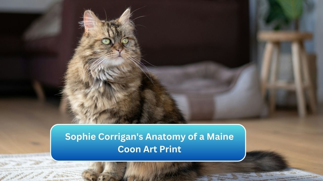 Sophie Corrigan's Anatomy of a Maine Coon Art Print